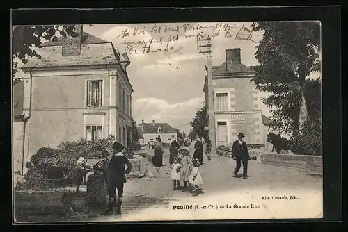 AK Pouillé, La Grande Rue