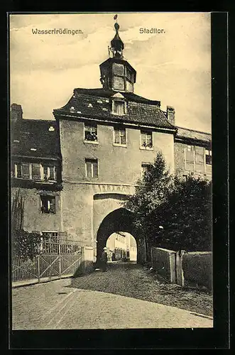 AK Wassertrüdingen, Blick durchs Stadttor