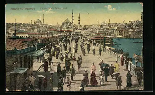 AK Constantinople, Le Pont de Stambul