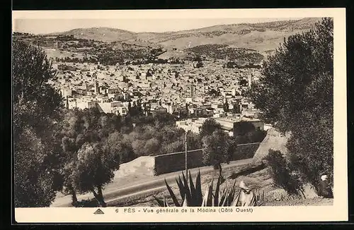 AK Fes, Vue generale de la Medina (Cote Ouest)
