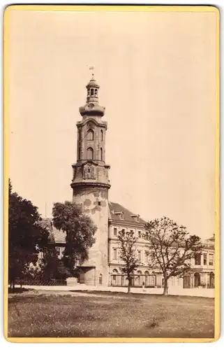 Fotografie Sophus Williams, Berlin, Leipziger-Str. 29, Ansicht Weimar, Blick auf das Residenzschloss