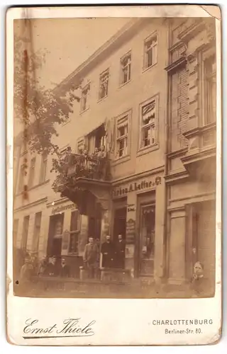 Fotografie Ernst, Berlin, Berliner-Str. 80, Ansicht Berlin-Charlottenburg, Bismarckstr. 123, Farben A. Lutter & Co.