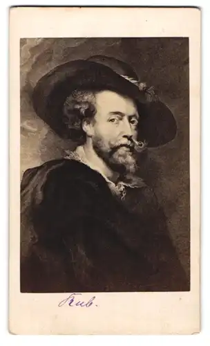 Fotografie Gustav Schauer, Berlin, Portrait Maler Rubens