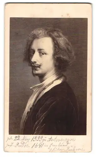 Fotografie Gustav Schauer, Berlin, Portrait flämischer Maler van Dyck