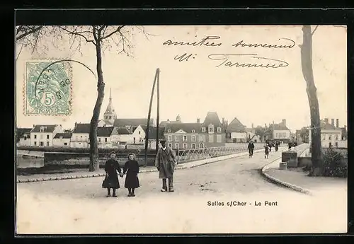 AK Selles-sur-Cher, Le Pont