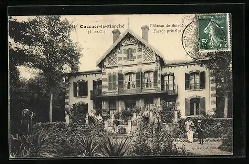 AK Ouzouer-le-Marché, Château de Bois-Riant, Facade principale