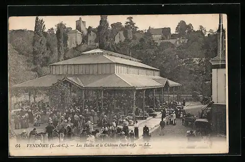 AK Vendôme, Les Halles et le Château nord-est