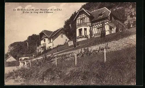 AK Le Gué-du-Loir, Villas le long des Côteaux par Mazangé