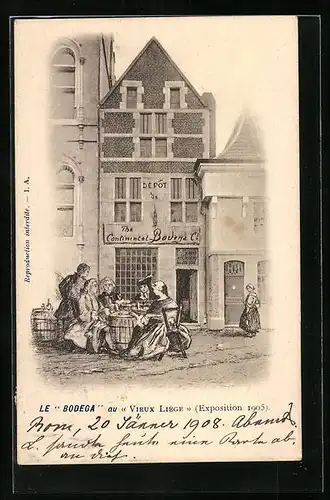 AK Liége, Exposition 1905, Le Bodega