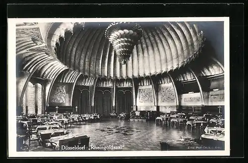 AK Düsseldorf, Grosse Ausstellung 1926, Rheingoldsaal, Innenansicht