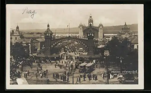 AK Praha, Vystaviste, Eingang zur Ausstellung