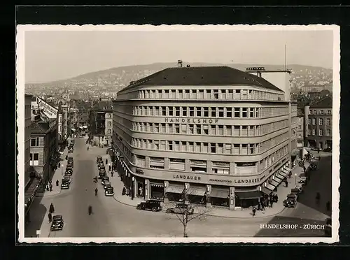 AK Zürich, Strassenpartie am Handelshof