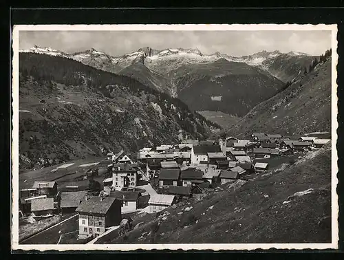 AK Curaglia, Ortsansicht gegen Oberalpstock