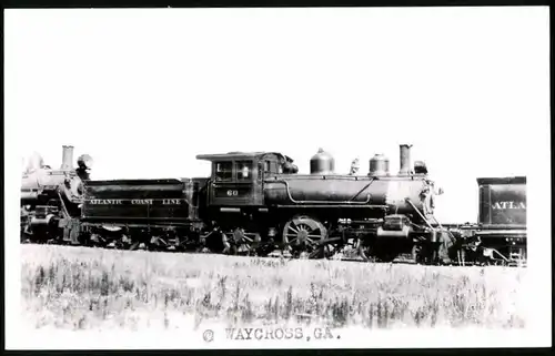 Fotografie Grayson, Longview, Ansicht Waycross / GA, Tenderlokomotive - Dampflok Nr. 60 der Atlantic Coast Line