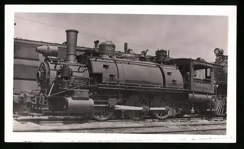 Fotografie E. Giffin, San Pedro, Ansicht San Bernardino / CA, Dampflok Nr. 9257 der A.T. & S.F. Eisenbahn USA