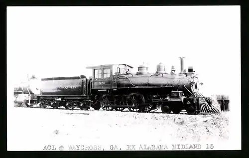 Fotografie Grayson, Longview, Ansicht Waycross / GA, Tenderlokomotive Dampflok Nr. 526 der Atlantic Coast Line