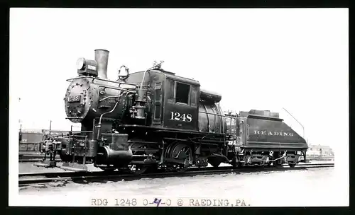 Fotografie Grayson, Longview, Ansicht Reading / PA, Dampflok Nr. 1248 mit Tender der Reading Railways, Eisenbahn USA