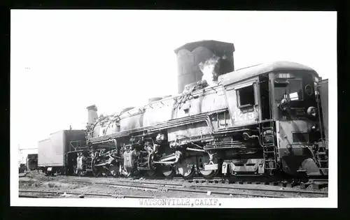 Fotografie E. Giffin, San Peedro, Ansicht Watsonville / CA, Dampflok Nr. 4275 der Southern Railway, Eisenbahn USA