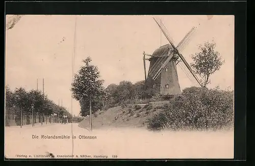 AK Ottensen / Altona, Rolandsmühle, Windmühle
