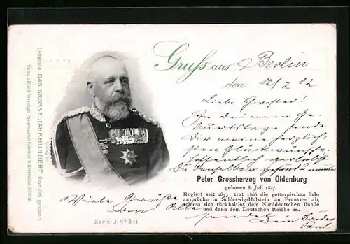 AK Peter Grossherzog von Oldenburg