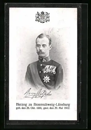 AK Herzog Georg Wilhelm von Braunschweig-Lüneburg in Uniform