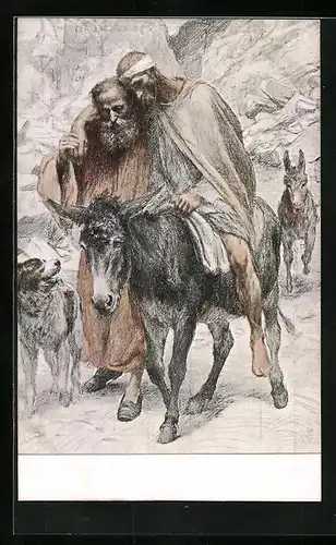 Künstler-AK Der barmherzige Samariter