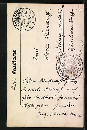 Foto-AK Kleiner Soldat mit Vater in Uniform