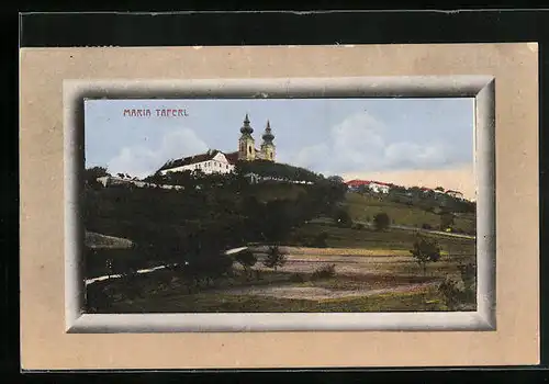 AK Maria Taferl, Ortsansicht hinter Feldern