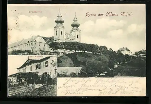 AK Maria-Taferl, Totalansicht der Wallfahrtskirche, Klaus Veranda