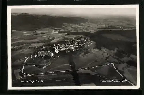 AK Maria-Taferl, Fliegeraufnahme des Ortes