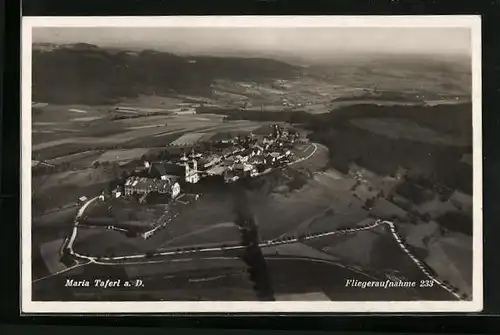 AK Maria-Taferl, Fliegeraufnahme mit Blick auf die Kirche