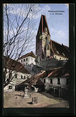 AK Weissenkirchen / Wachau, Blick auf die Kirche