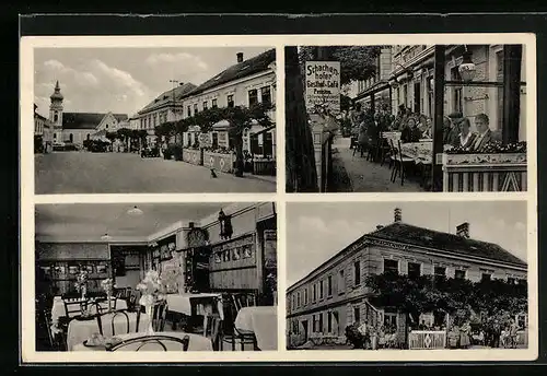 AK Maria Taferl, J. Schachenhofer`s Gasthaus u. Pension, Strassenpartie