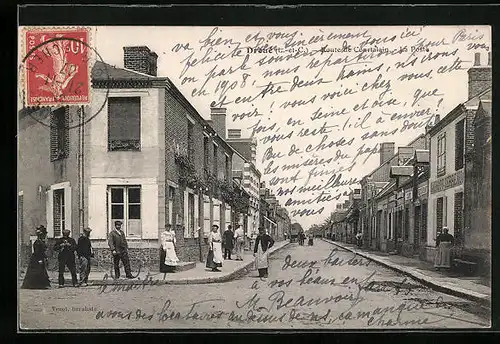 AK Droue, Route de Courtalain, La Poste