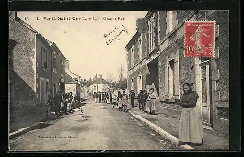 AK La Ferté-Saint-Cyr, Grande Rue