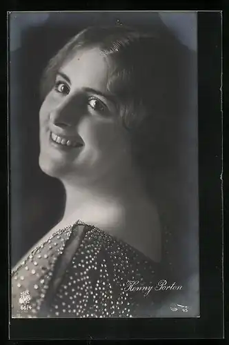 AK Schauspielerin Henny Porten mit bildschönem Lächeln