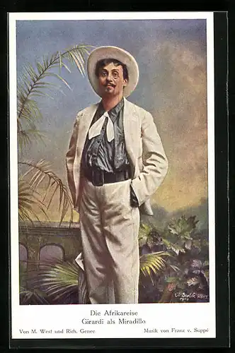 AK Schauspieler Girardi als Miradillo in dem Film Die Afrikareise