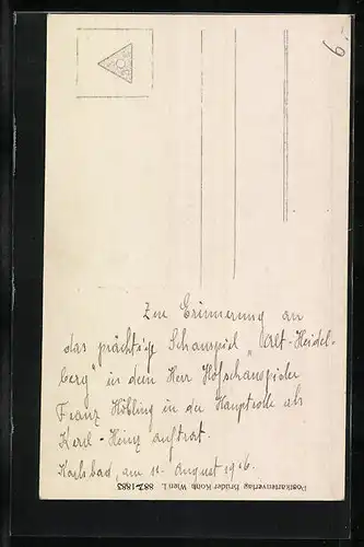 AK Schauspieler Franz Höbling in Anzugjacke mit Krawatte