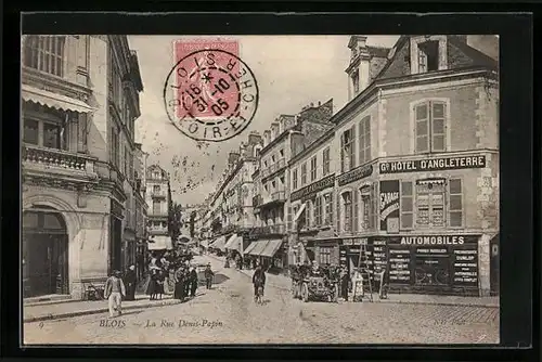 AK Blois, La Rue Denis-Papin