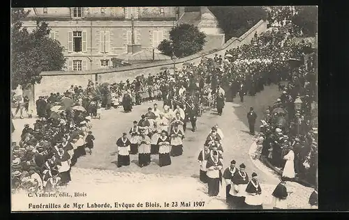 AK Blois, Funérailles de Mgr Laborde 1907