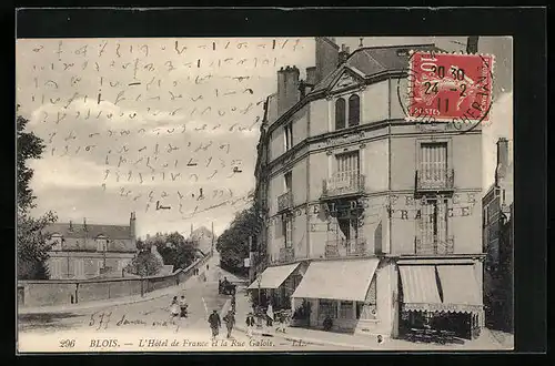 AK Blois, L`Hotel de France et la Rue Galois