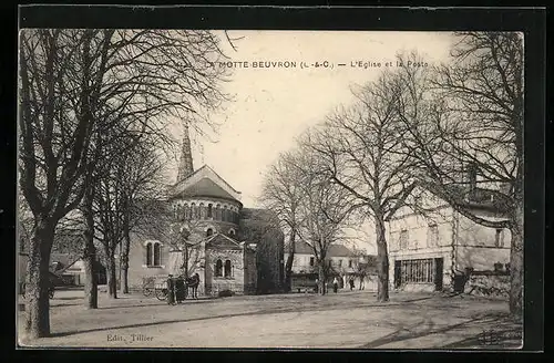 AK Lamotte-Beuvron, L`Eglise et la Poste