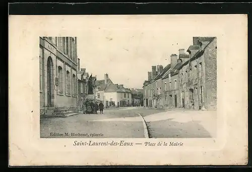 AK Saint-Laurent-des-Eaux, Place de la Mairie