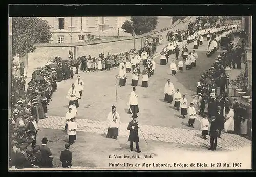 AK Blois, Funérailles de Mgr Laborde 1907