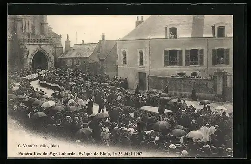 AK Blois, Funérailles de Mgr Laborde 1907