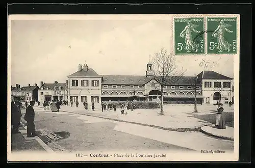 AK Contres, Place de la Fontaine Javalet