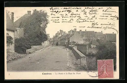 AK Contres, Le Pont de la Rue du Pont