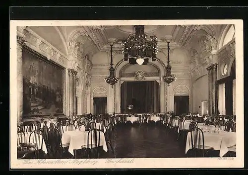 AK Magdeburg, Cafe Haus Hohenzollern, Prunksaal