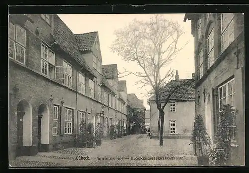 AK Lübeck, Füchtings Hof, Glockengiesserstrasse 25