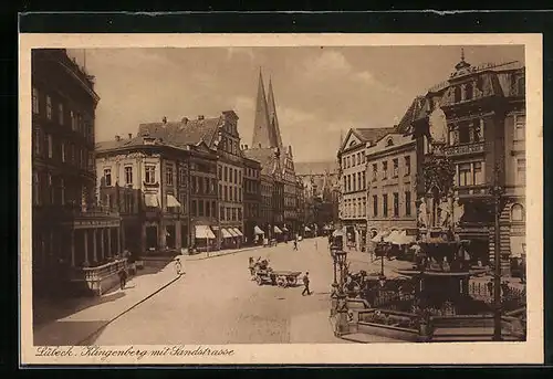 AK Lübeck, Klingenberg mit Sandstrasse